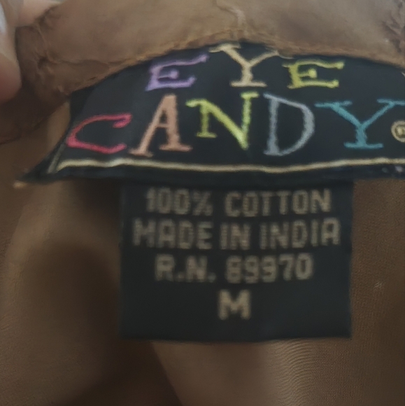 Eye Candy A-Line Tiered Skirt Eyelet Lace Ruffle Dusty Rose Pink Size M - Picture 6 of 7